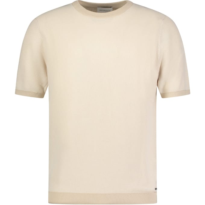 Roy Robson Knitted T-shirt Light Brown  L