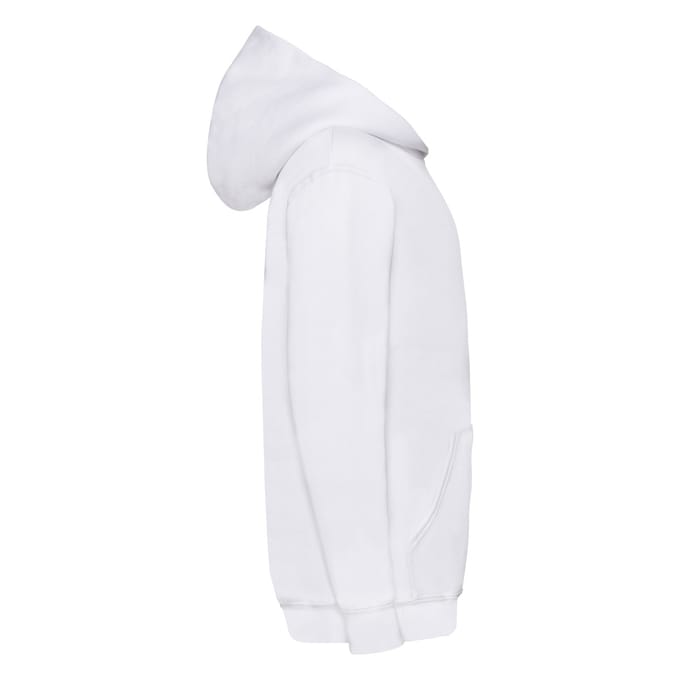 Fruit Of The Loom Kinder Unisex Sweatshirt Met Capuchon / Hoodie (Wit)