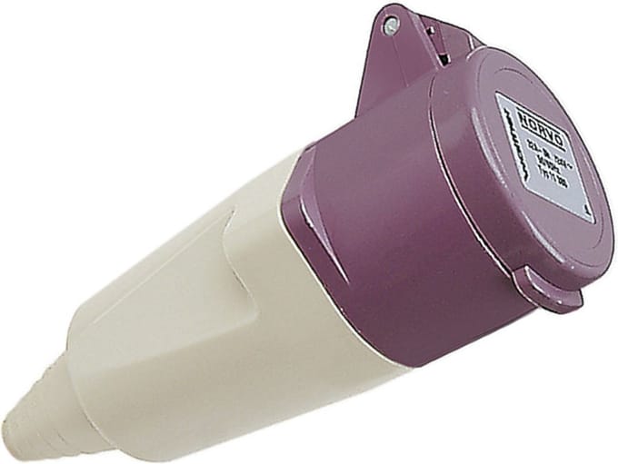 Walther 10380 CEE koppelstekker 2/32A, 32A 2P 24V 0h IP44