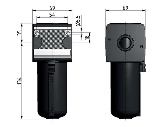 Geactiveerd Koolstoffilter G1/4'' 750l/min Semi-Auto Metalen Multifix 2