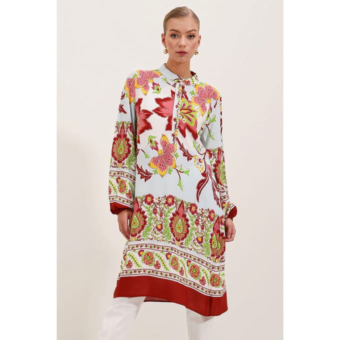 Geprinte Viscose Jurk
