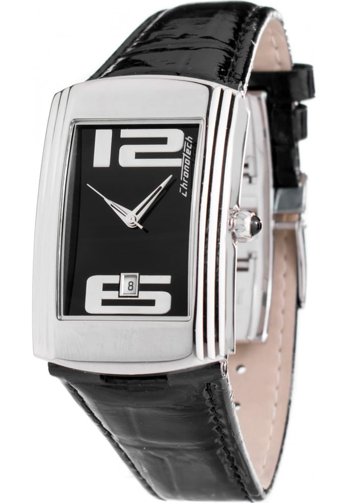 Zegarek CHRONOTECH CT7017B-04. Kwarcowy, Kolor czarny. Unisex.