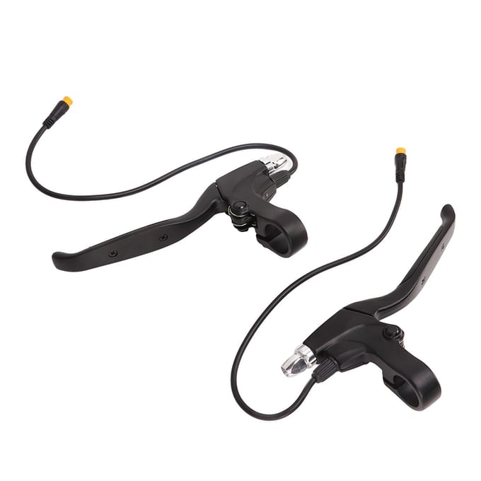 2 stuks Elektrische Fiets Remhendels 32cm Kabel Waterdichte Interface Remhandgrepen voor BAFANG BBSHD BBS01 BBS02 Middenmotor black