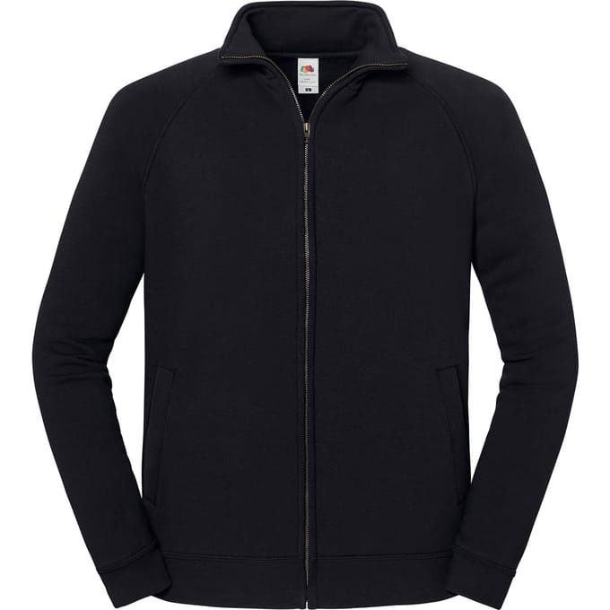 Fruit of the Loom Unisex Volwassen Iconic Premium Sweat Jacket (Zwart)