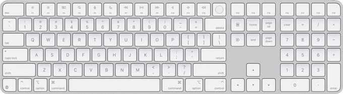 Apple Magic Keyboard with Touch ID and Numeric Keypad - Toetsenbord - Engels (US international) - Wit