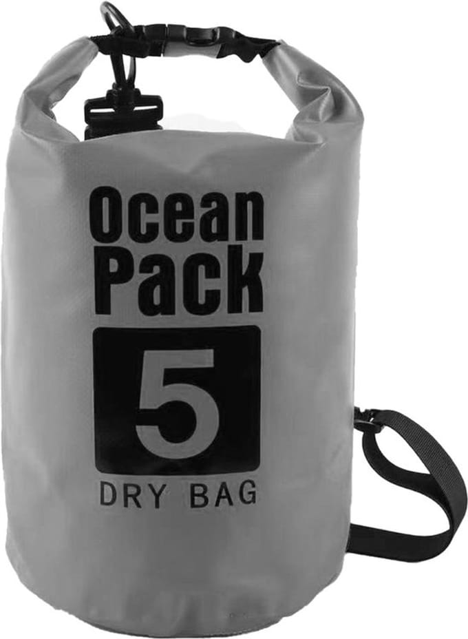 Nixnix® - Waterdichte Tas - Dry bag - 5L - Grijs - Ocean Pack