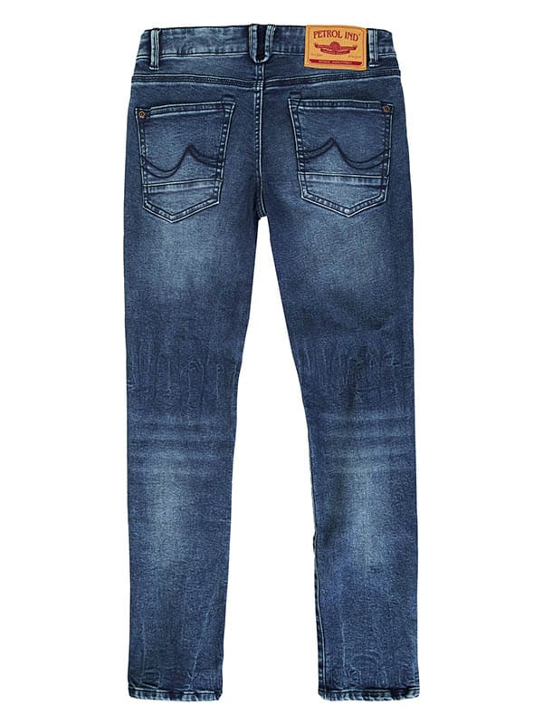 Petrol Industries - Jongens Seaham Slim Fit Jeans - Blauw