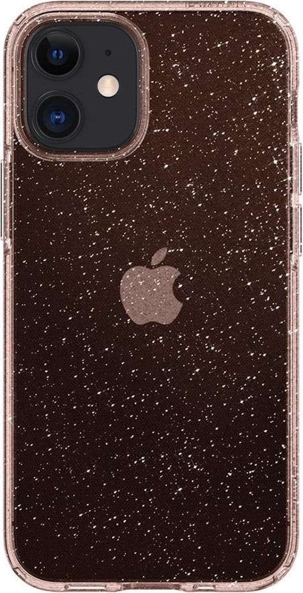 Spigen Liquid Crystal Apple iPhone 12 Mini Hoesje Glitter Roze Quartz