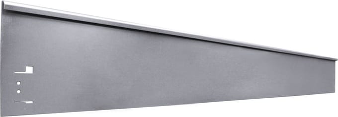 Borderrand metaal 13,5 cm x 120 cm | Gazonrand | Kantopsluiting, kleurloos