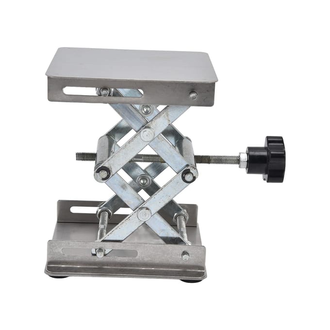 Verstelbaar Hefplatform Laboratorium Hefstandaard Roestvrij Staal Hef Tafel Las Positioneerder Gereedschap gray