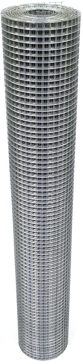 Volieregaas 9,5 x 9,5mm 0,8mm 100cm x 10m gegalvaniseerd.