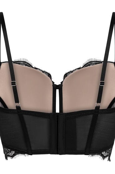 Hunkemöller Voorgevormde longline beugel bh Prina Zwart
