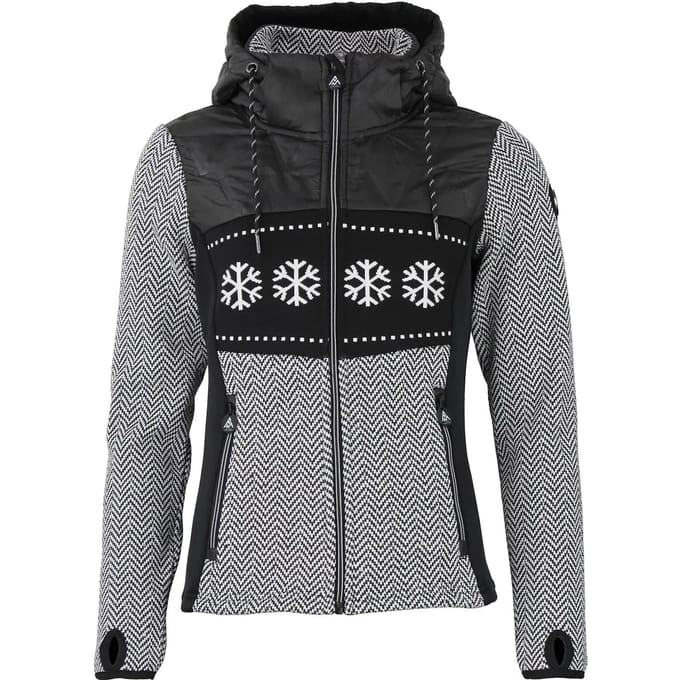 Gevoerde hoodie met rits voor dames Peak Mountain