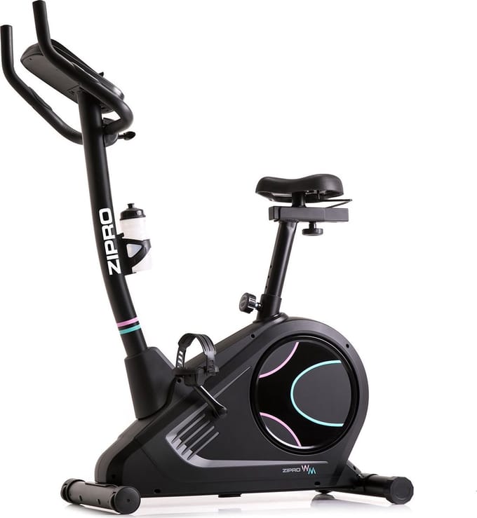 ZIPRO FLAME WM - Elektromagnetische Hometrainer - 150kg Belasting - iConsole+ App - Bluetooth - Zwart/Pastel