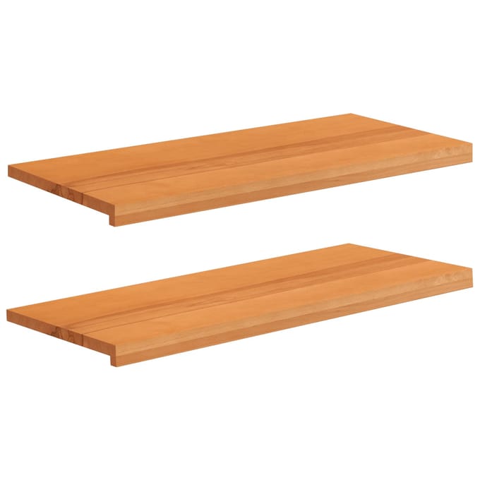 vidaXL - Raamprofielen - 2 - st - Lichtbruin - 100 - x - 40 - x - 2 - cm