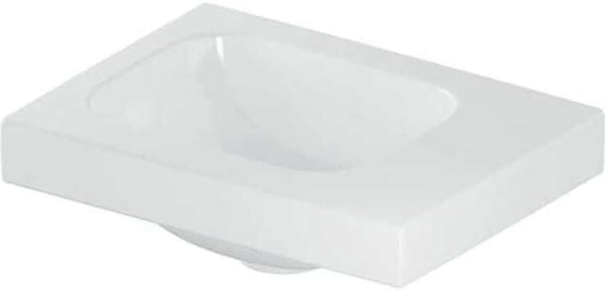 Fonteintje - Wastafel Handdouche - Kleine Ruimtes - Asymmetrisch Design - 38 cm breed - Wit
