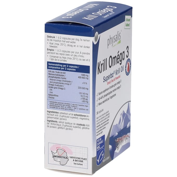 Physalis® Krill Omega 3 30 Capsules