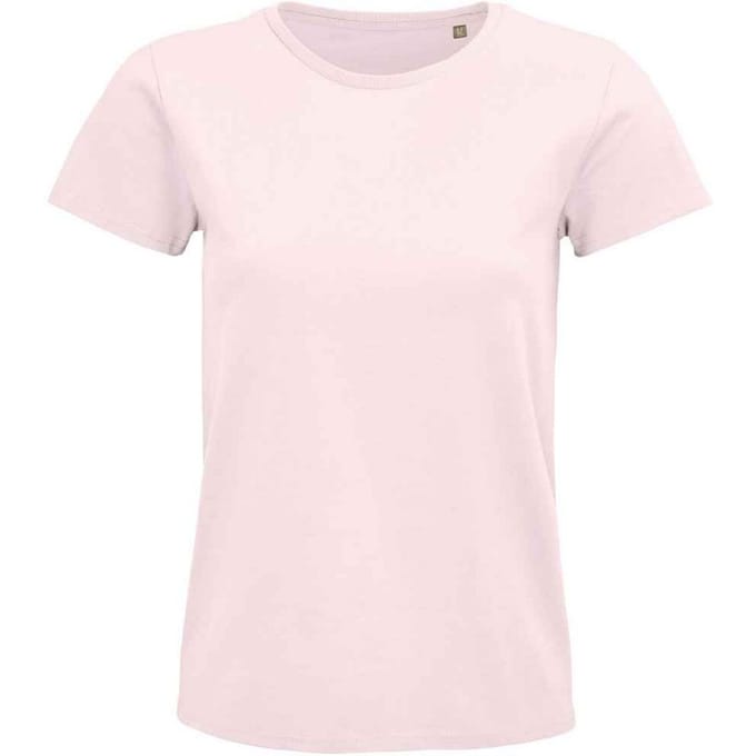 SOLS Dames/Dames Pioneer Organic T-shirt (Lichtroze)