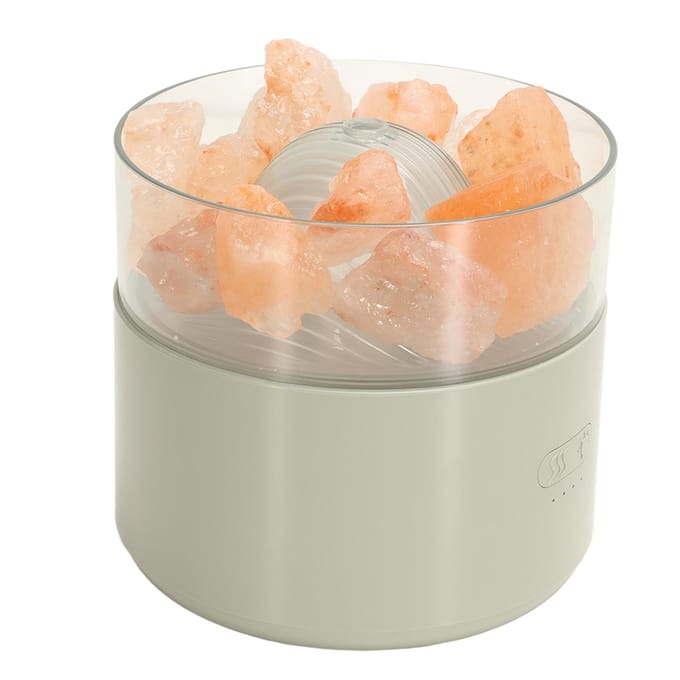 Aroma Lamp Luchtbevochtiger Kleurrijk Comfortabel Multifunctioneel Kristalzout Licht Diffuser DC5V 200ML groen
