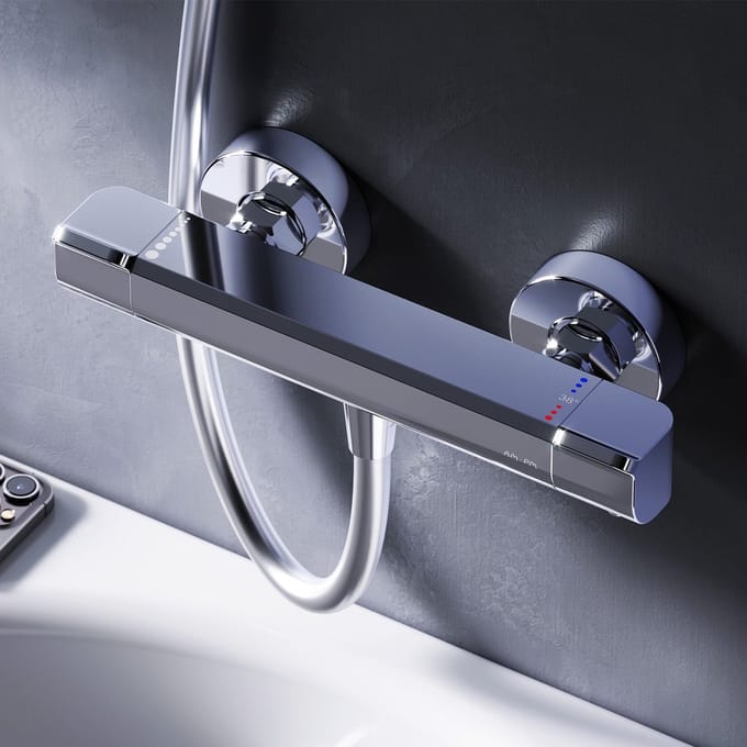 AM.PM Flash - Thermostatische Douchekraan - Mengkraan - 150 mm Hartafstand - Messing - Chroom