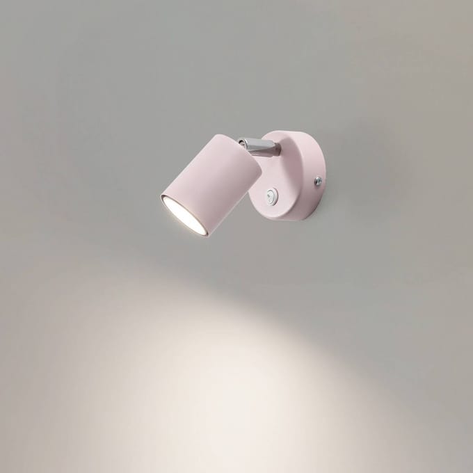 Luminex Wandspot Fun, grijs, 14 cm hoog, verstelbaar, GU10