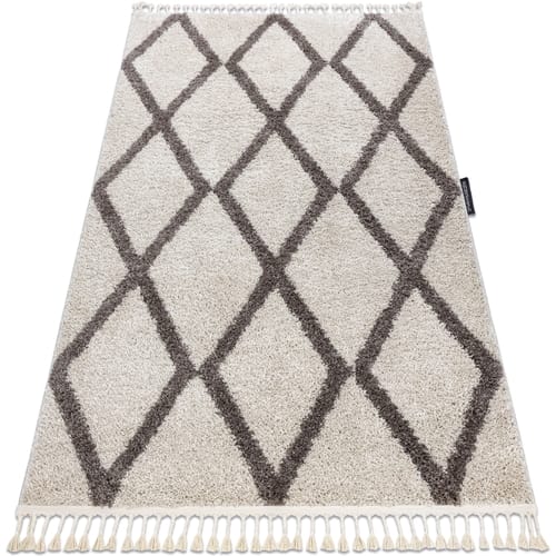 Kleden Rugsx Tapijt BERBER TROIK crème rand , Barber 80x150 cm