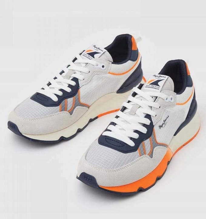 Pepe Jeans Heren Sportschoenen Meerkleurig Met Veters 40 Awe gray
