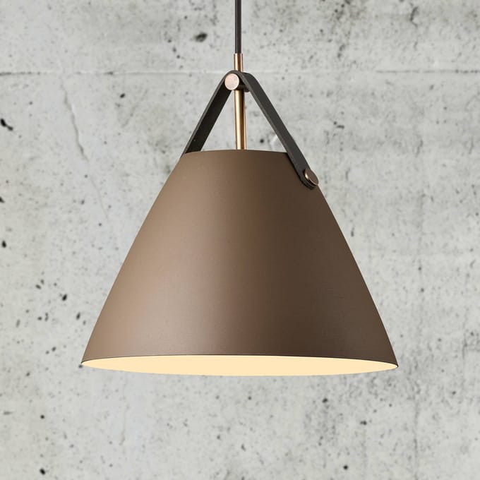 DFTP by Nordlux Hanglamp Strap met metalen kap beige, 27 cm