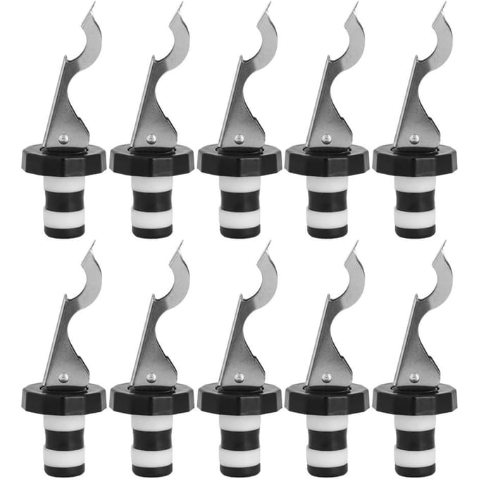 10 STKS Wijnflesstopper Champagne Stopper Herbruikbare Wijn Vacuüm Plug Tool Bar Keukenaccessoires gray