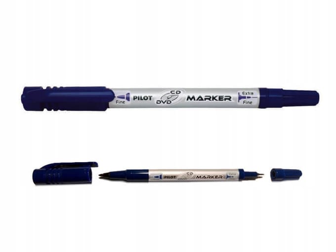 Pilot Twin Marker Permanent Dubbelzijdig Blauw F/EF