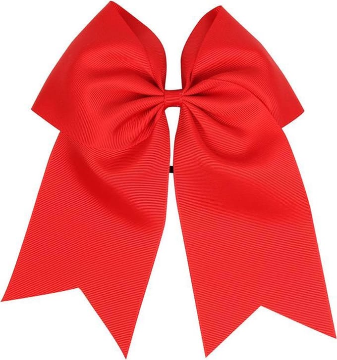 Mooie Grote Haar Strik Ribbon - Haarelastiek - Rood - Haarelastiek - Groot