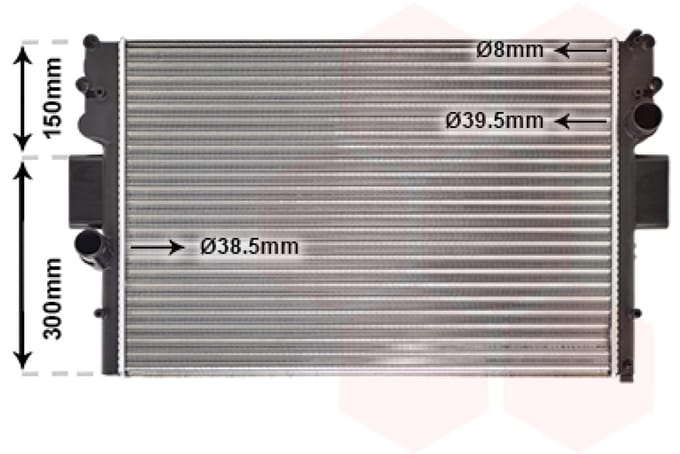 Van Wezel - RADIATOR VOOR IVECO DAILY 1999-2005 504045489
