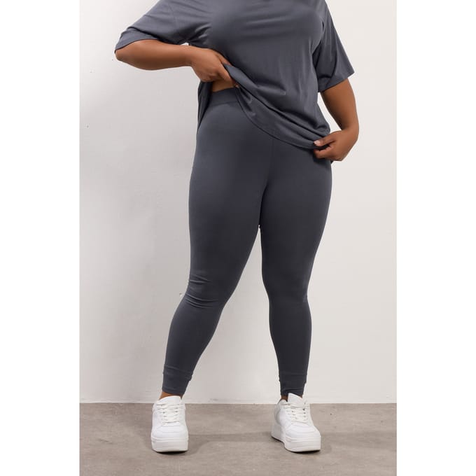 Yours Grijze Legging Size 42