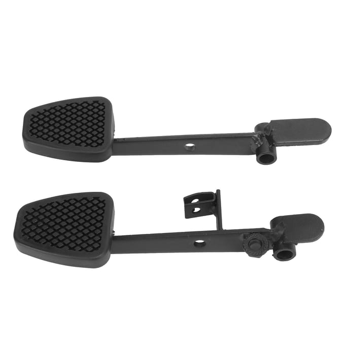 2 stuks Rem Gaspedalen Auto Gaspedaal Antislip Voetsteun voor Go Kart UTV ATV Quad black