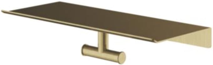 Hotbath &More Shelves - Dubbele Handdoekhaak - Voor Planchet - Geborsteld Messing PVD