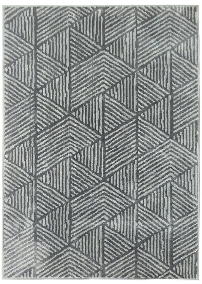 Teppich - 150x80 cm - Modern Stijl - Wasbaar - Flächenteppich - Donkergrijs