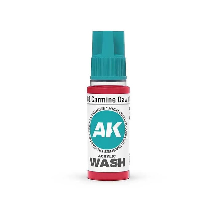 AK 3rd Gen Acrylics: Carmine Dawn Wash (18ml)
