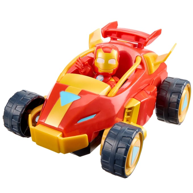 Marvel Iron Man and His Awesome Friends - Iron Man 2-in-1 Actiefiguur en Voertuig