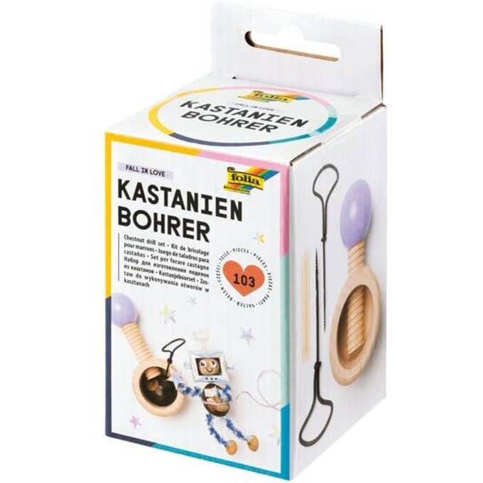 Kastanje boren set hout 103 stuks