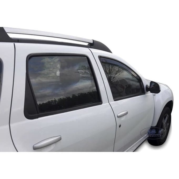 Luchtdeflectoren - J&;J AUTOMOTIVE - Dacia Duster 2010-2017 - Gerookt - Versterkt acryl - Eenvoudige installatie