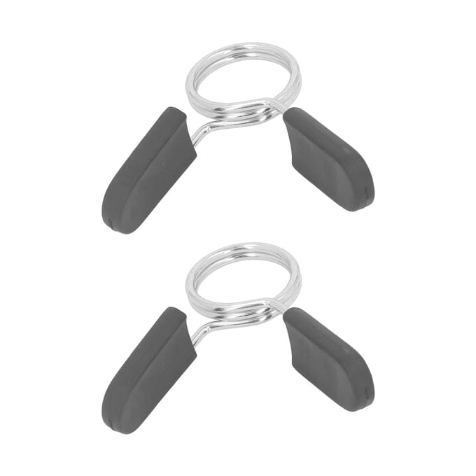 2 STUKS Veerclip Kragen 30mm Dumbbell Veervergrendeling met Handvat Comfortabele Grip Eenvoudig Gebruik white