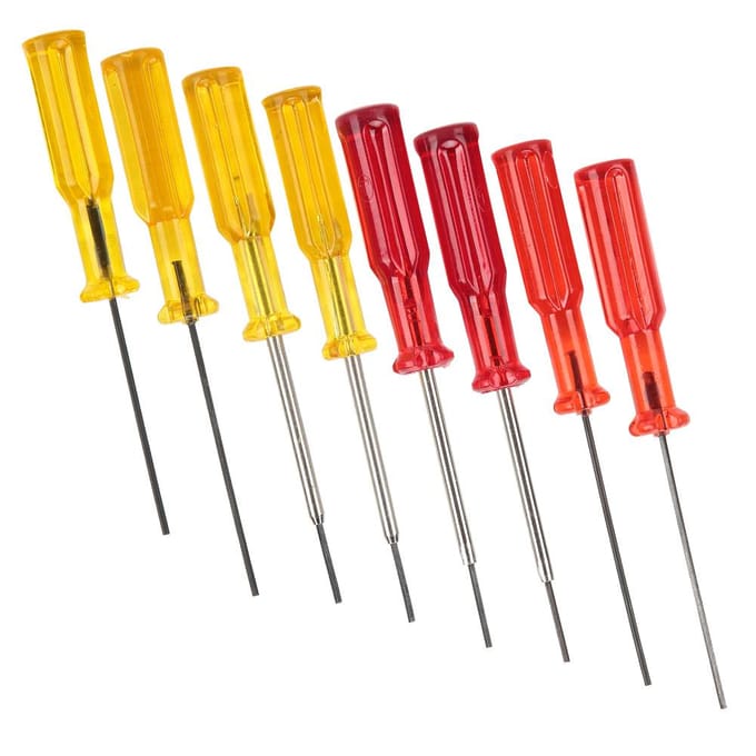 8 stuks zeskant dopsleutel schroevendraaier naald purl stretch naaimachine overlockmachine 1.5mm1.6mm yellow