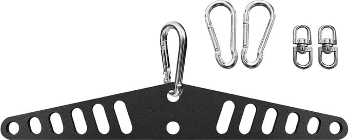 Kabelmachine Accessoire - Pulley Systeem - Spier Training - Multi-gat Ontwerp - 38 cm - Zwart