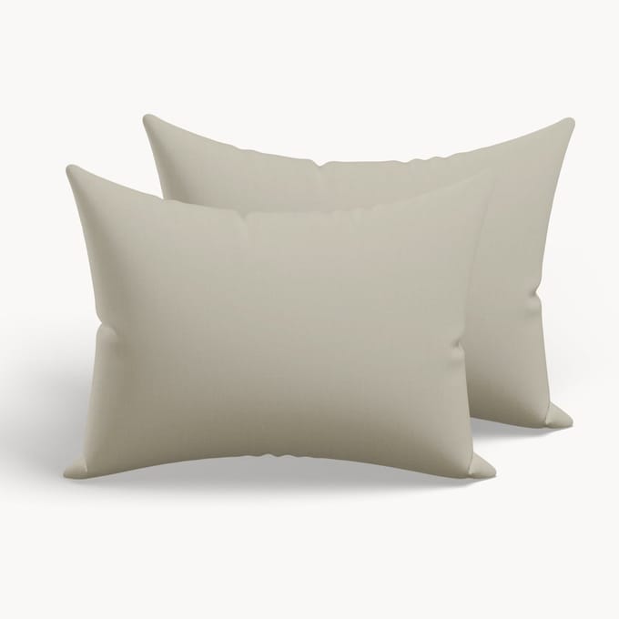 HappyBed Kussenslopen Taupe 80x80 cm - Kussensloop set 2 stuks - 100% Microvezel - Ultieme slaapcomfort