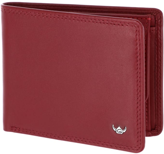 Golden Head Leren portemonnee Polo RFID Protect Scheintasche 1133 Rot donkerrood