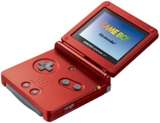 Nintendo Game Boy Advance SP draagbare game console Rood 7,37 cm (2.9'')