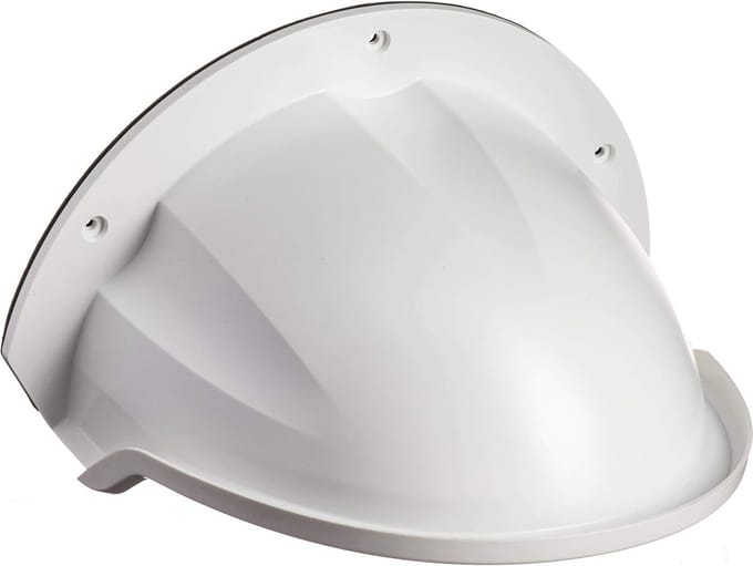 Beschermdak voor Bewakingscamera - Compatibel met Variabele Modellen - Wit - 264,7 x 152 mm