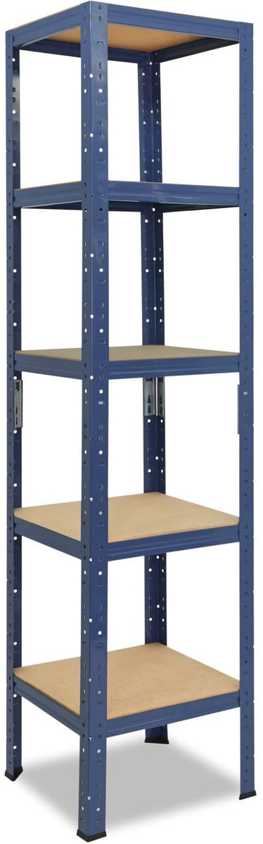 Shelfplaza HOME metalen stellingkast - 155x50x50 cm - blauw - 5 planken