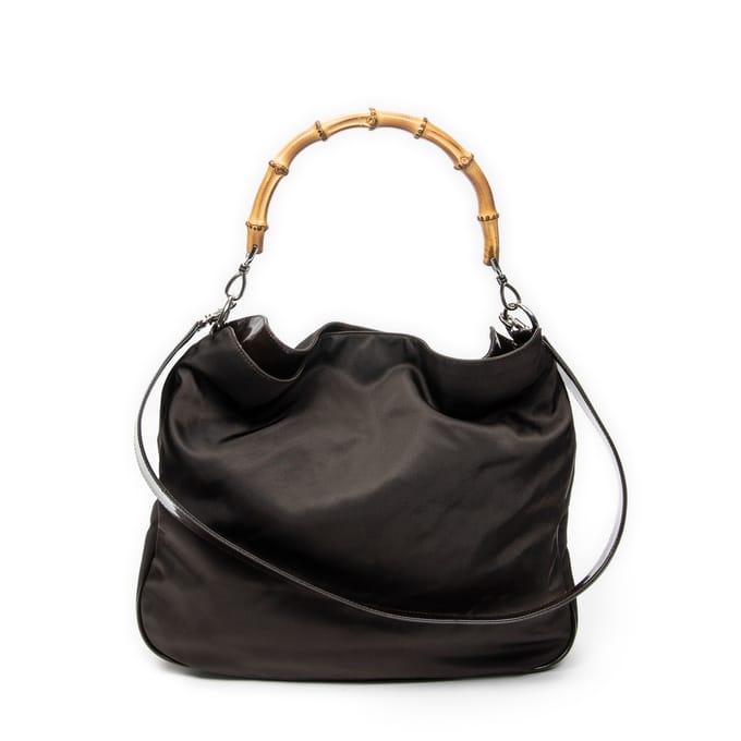 Large Bamboo Hobo   schoudertas