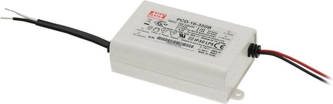 Meanwell LED Trafo 16W 16-24VDC 700mA IP20 CC Triac-dim PCD-16-700B